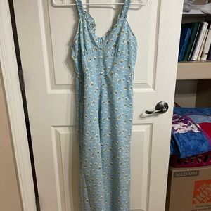 Floral Blue Women's jumpsuit